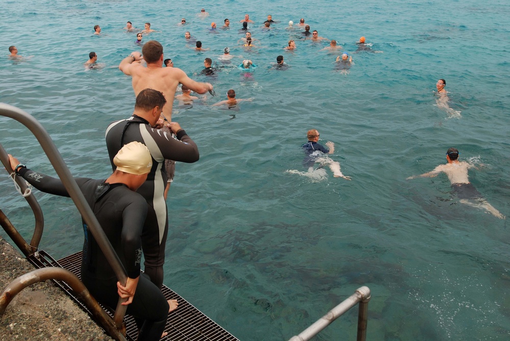 JTF Guantanamo Members Participated in the 'Across the Bay Swim'