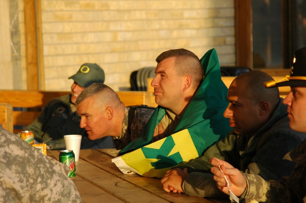 Oregon or Iraq, Fans Are Fans