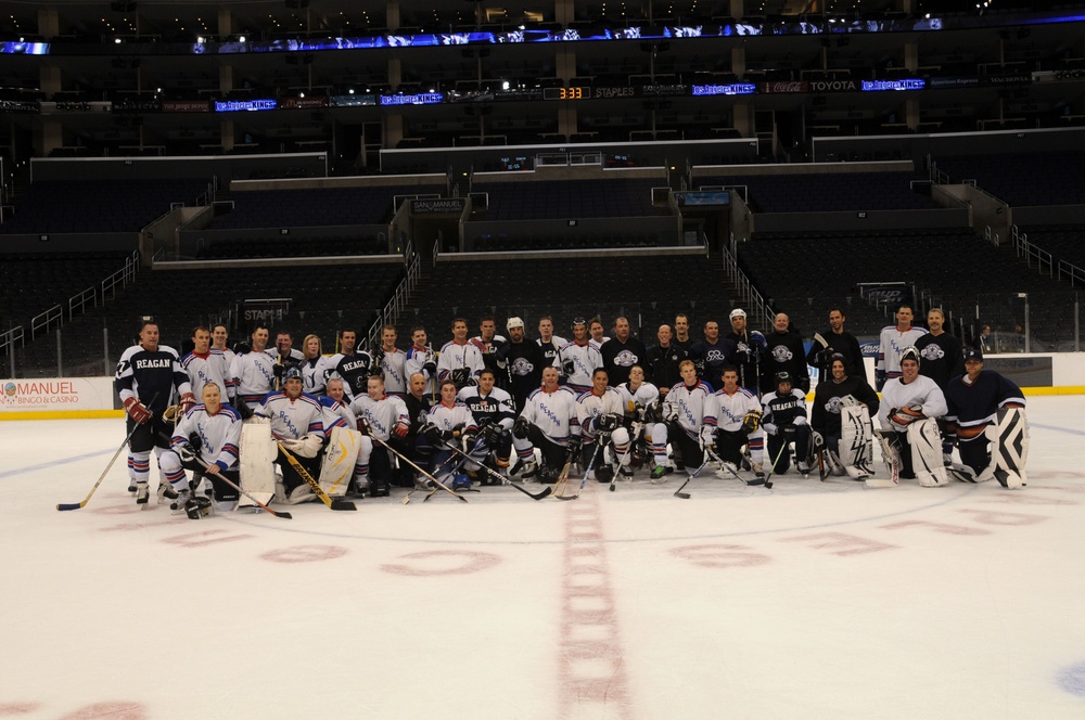 Exhibition hockey match
