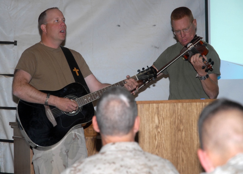 Camp Leatherneck Celebrates Chaplain Corp Birthday