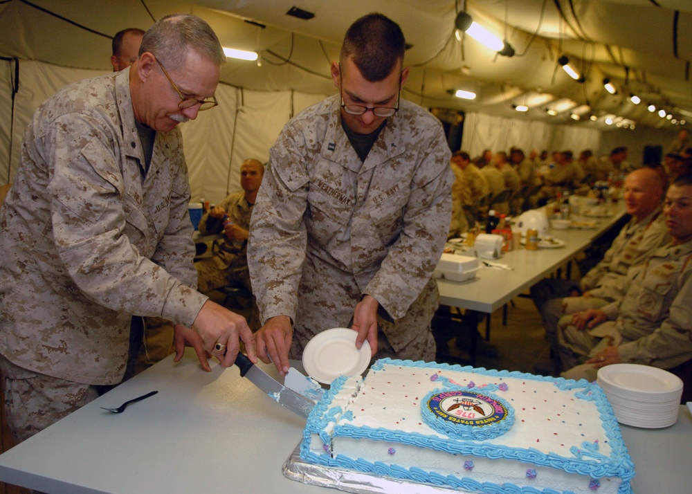 Camp Leatherneck Celebrates Chaplain Corp Birthday