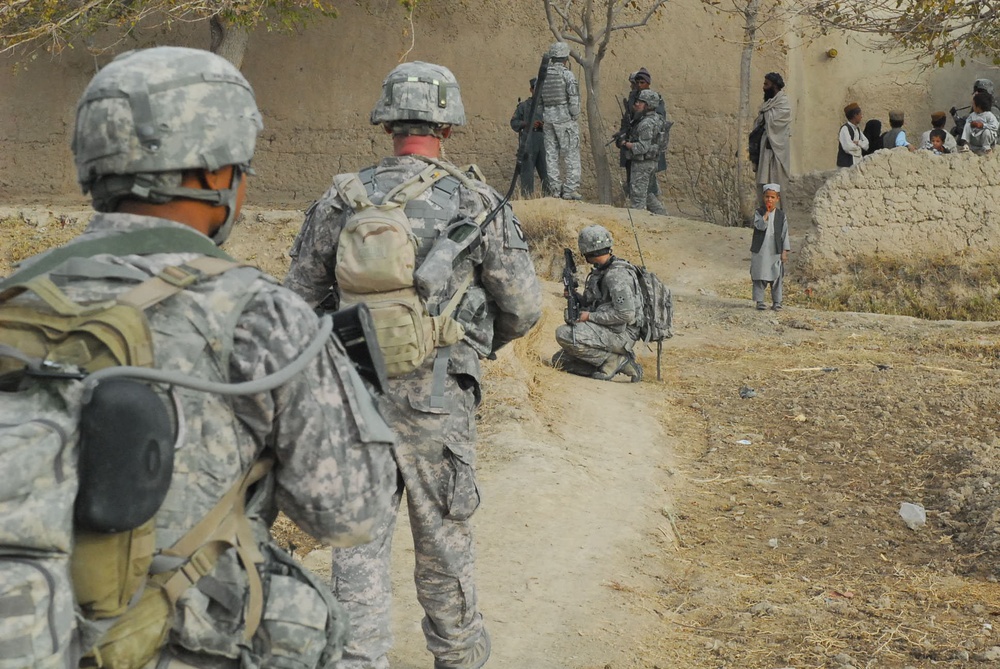 Soldiers Work Around the Clock to Secure Route