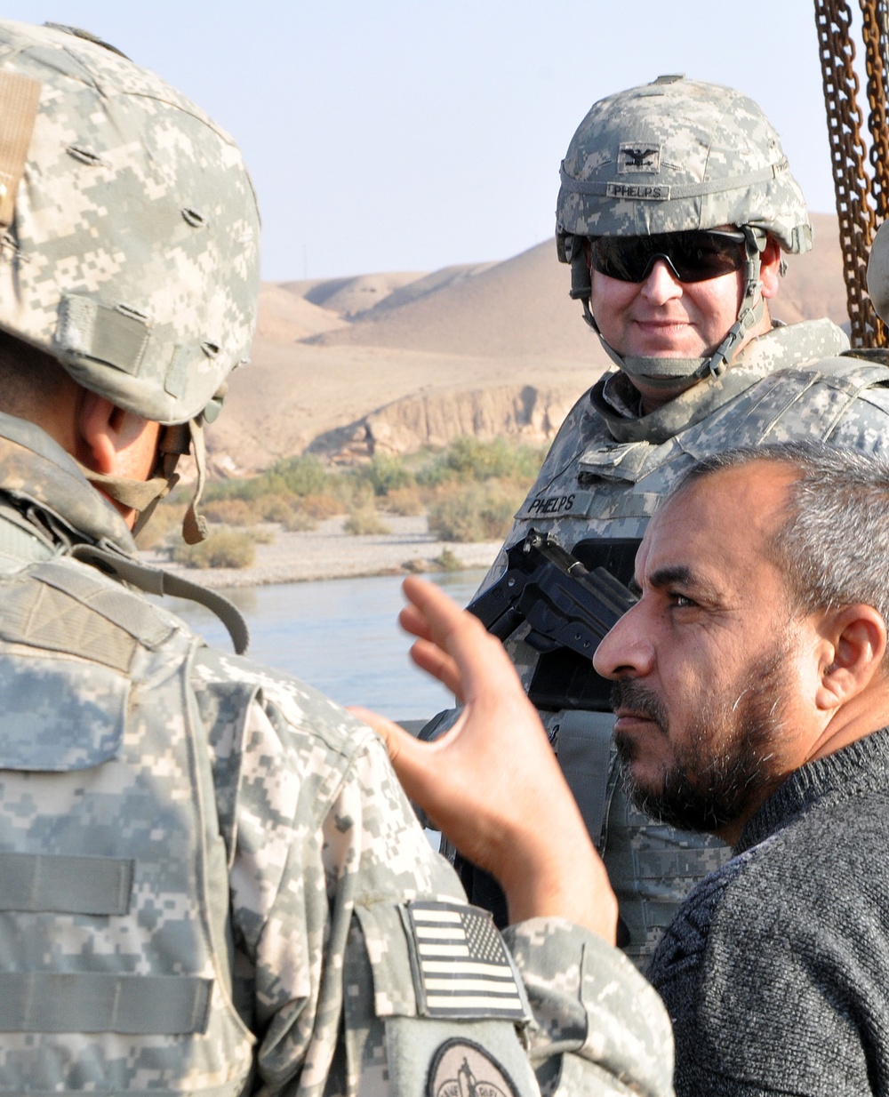 'Wagonmaster' commander visits Al Qayyarah pump house