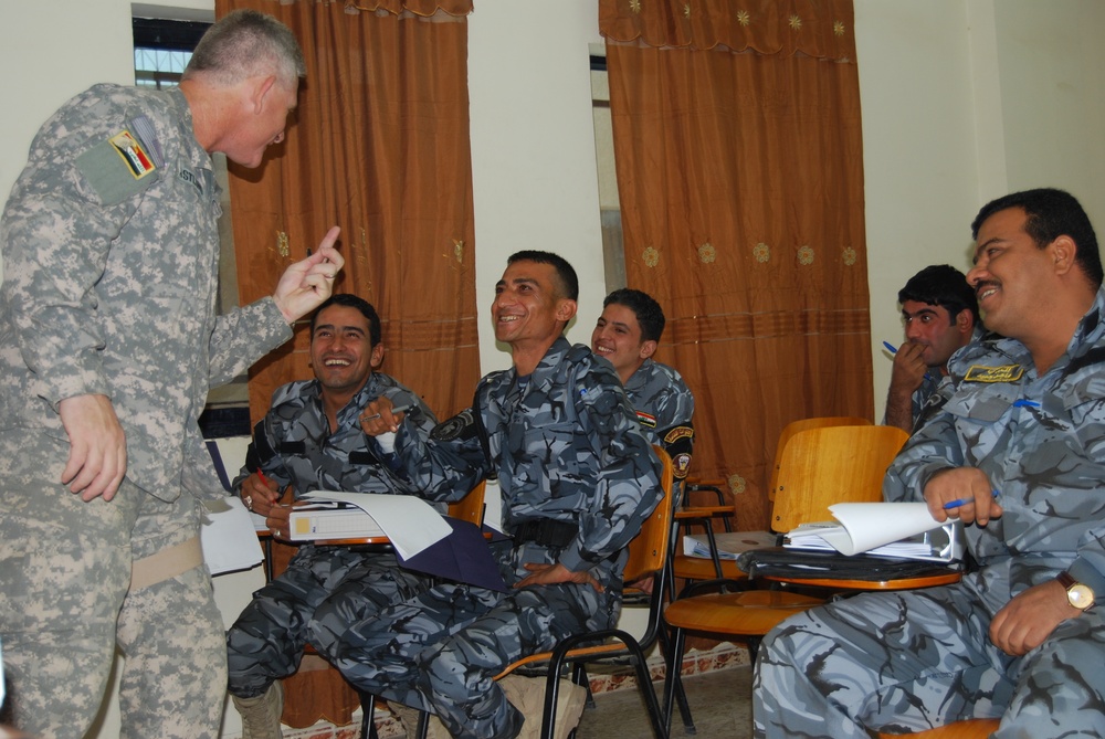 Military Police Soldiers Training the Trainer at Baghdad's Patrol Headquarters