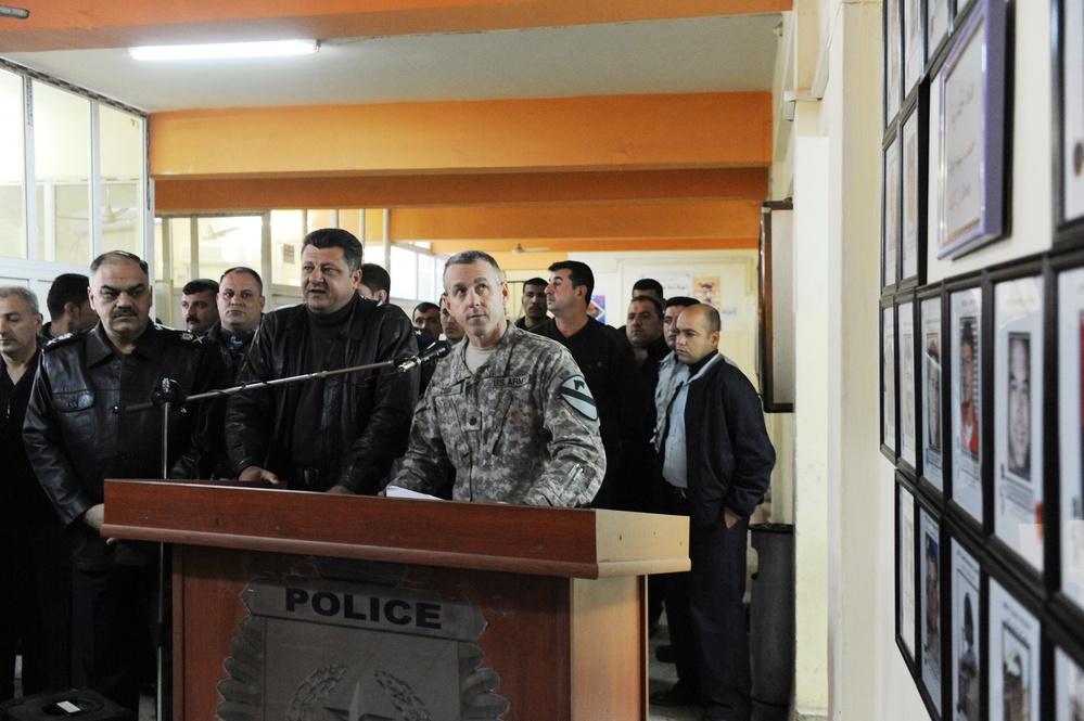 Portrait wall unveiled at Kirkuk Provincial Police Headquarters