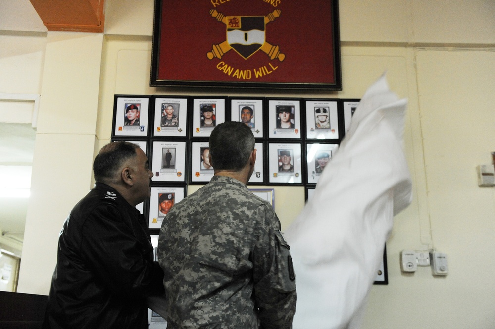 Portrait wall unveiled at Kirkuk Provincial Police Headquarters