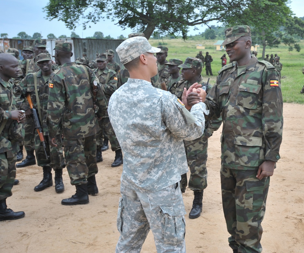 Ugandan Peoples' Defense Force Soldiers Complete U.S. Course