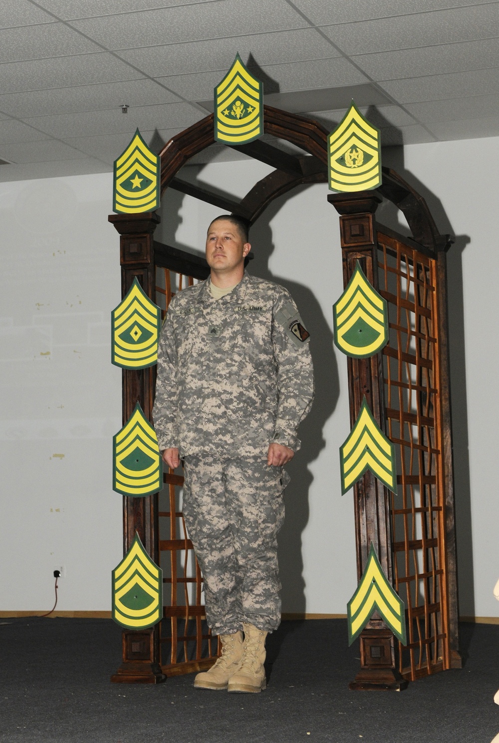 Local Soldier receives NCO Induction