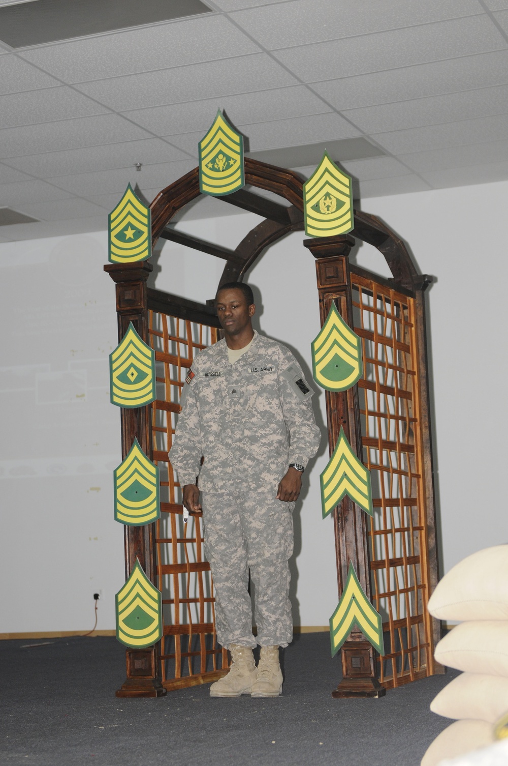 Local Soldier receives NCO Induction