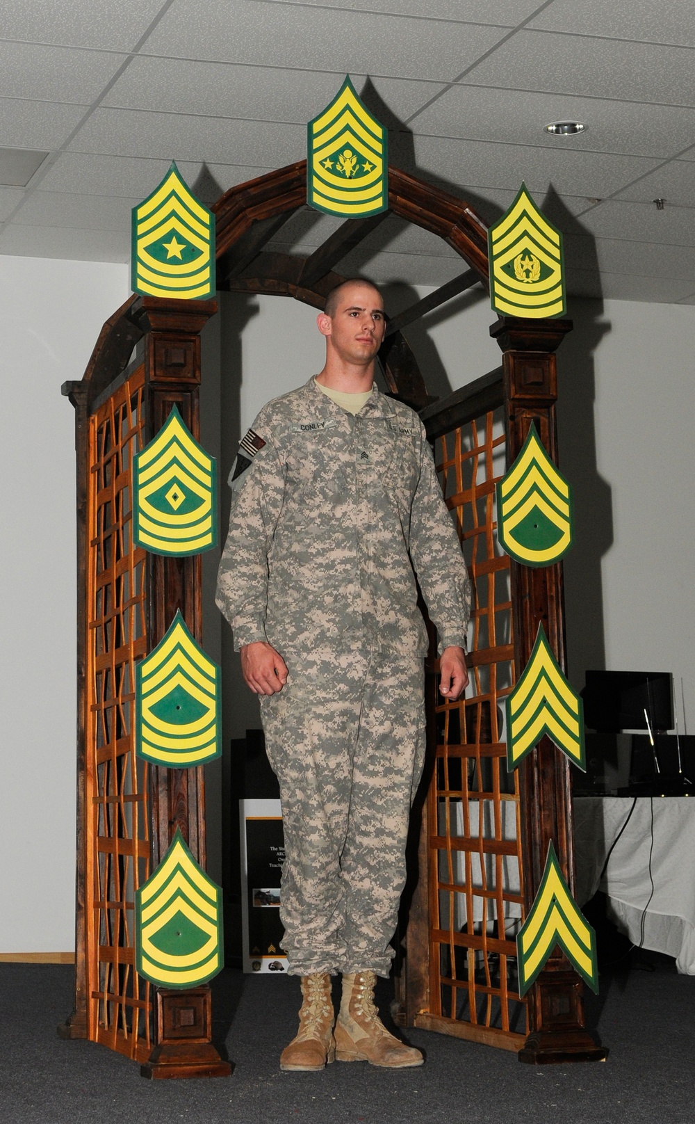 Local Soldier receives NCO Induction