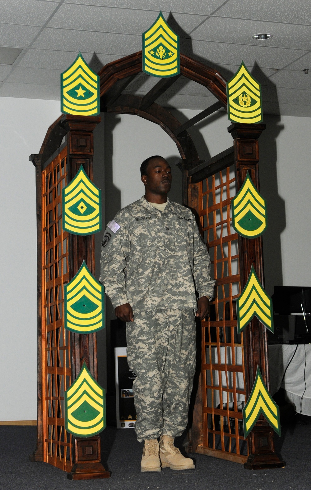 Local Soldier receives NCO Induction