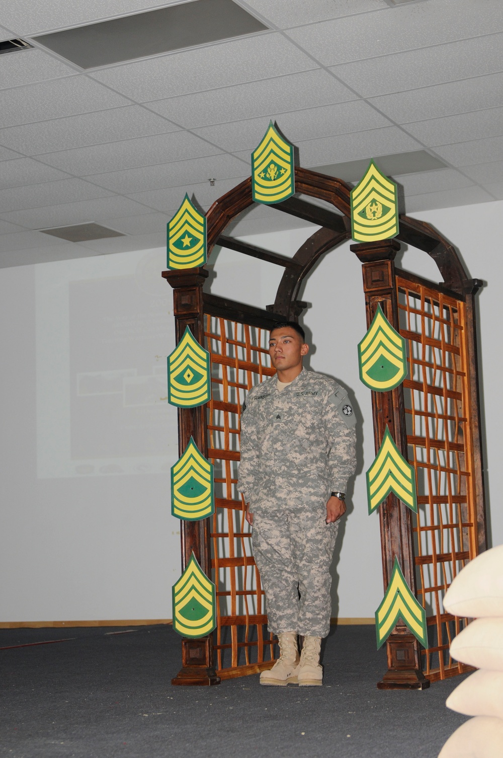 Local Soldier receives NCO Induction