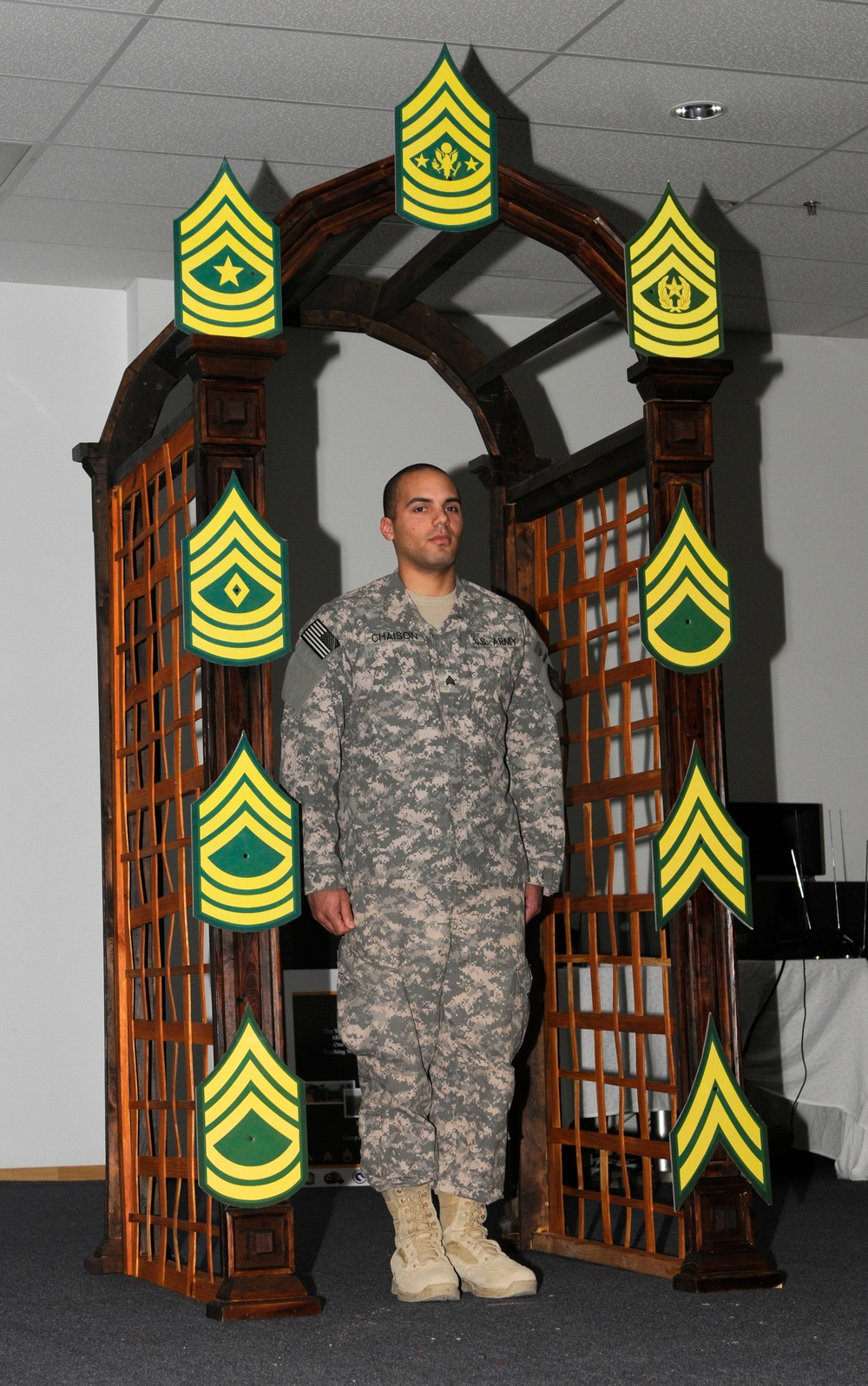 Local Soldier receives NCO Induction