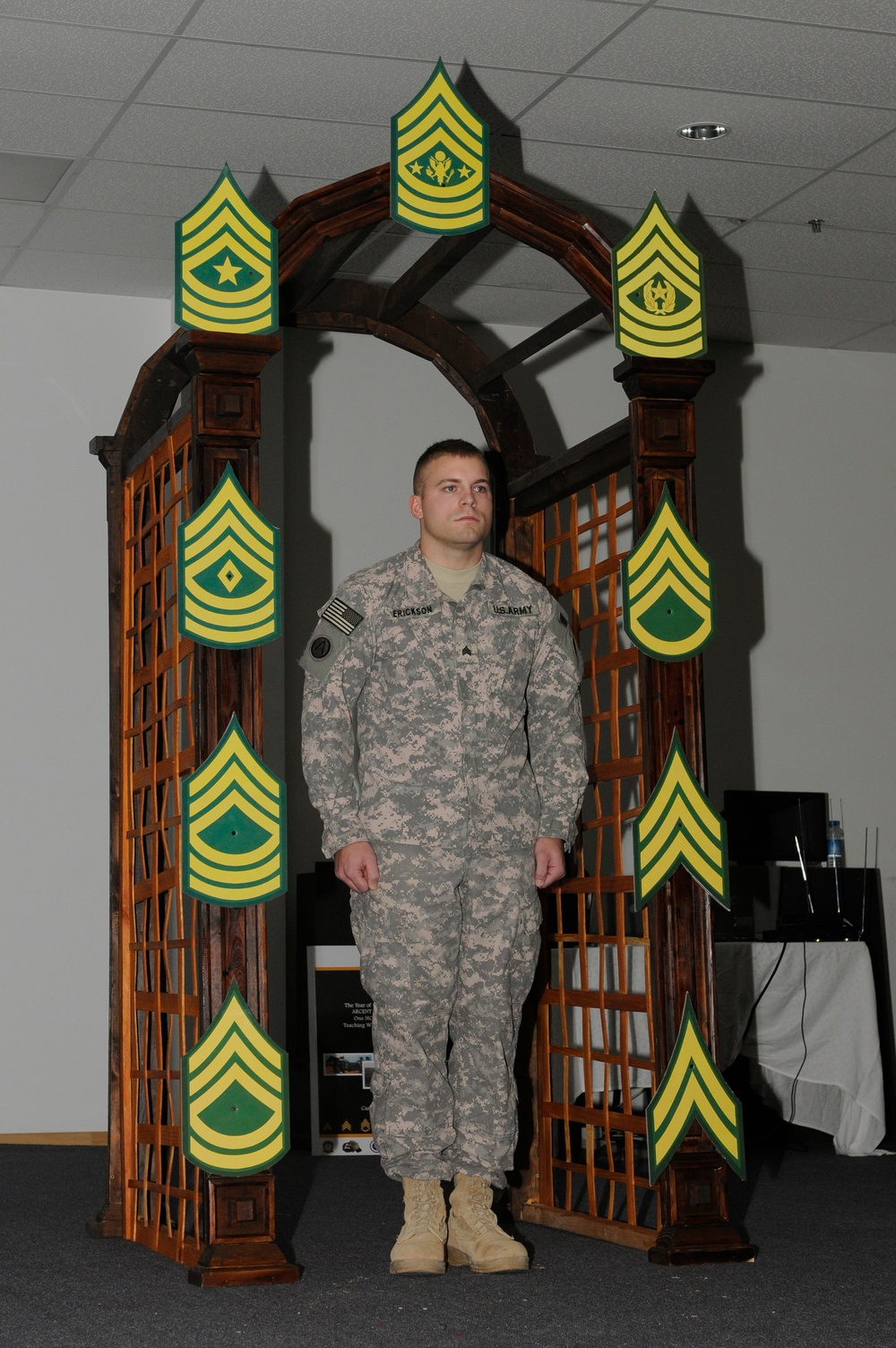 Local Soldier receives NCO Induction