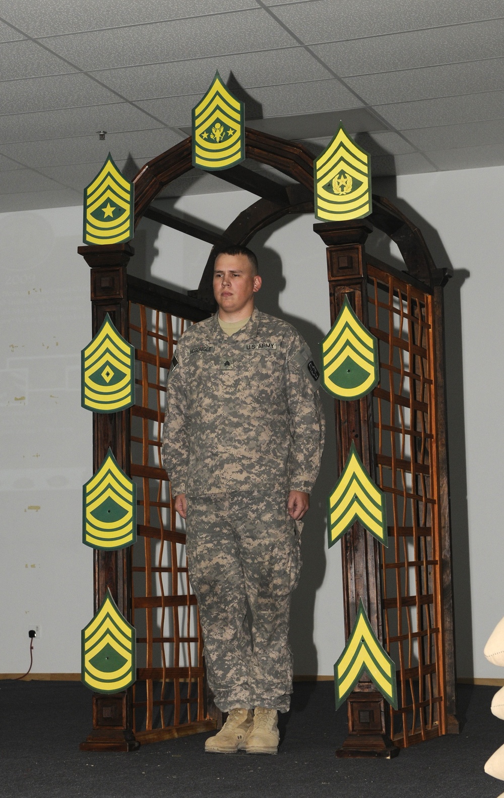 Local Soldier receives NCO Induction