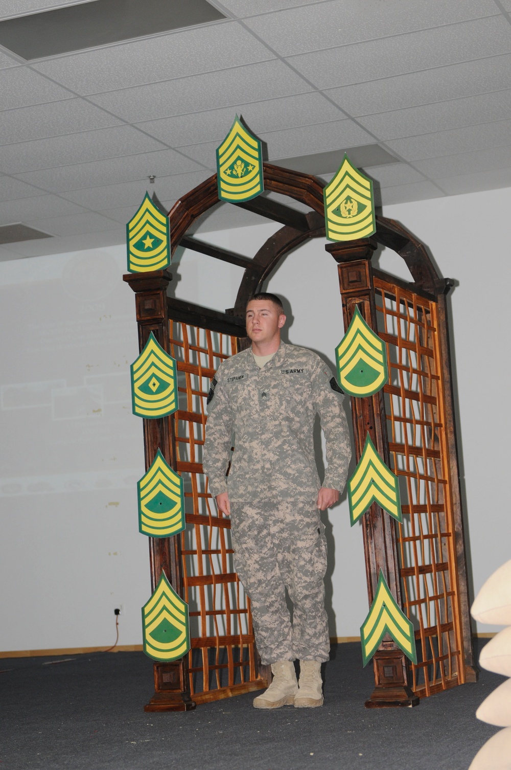 Local Soldier receives NCO Induction