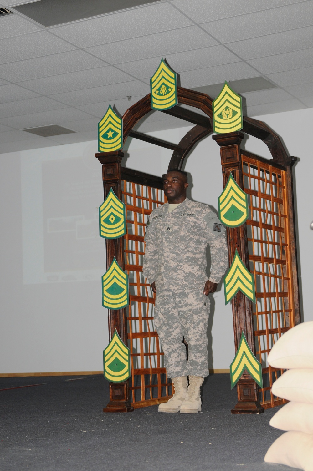 Local Soldier receives NCO Induction