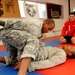 Soldiers Review Level II Combative Position During Class