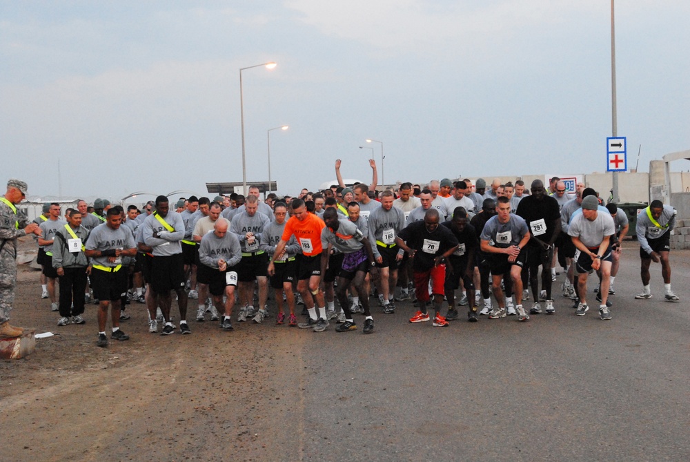 COB Basra's elite compete in St. Barbara's Day run