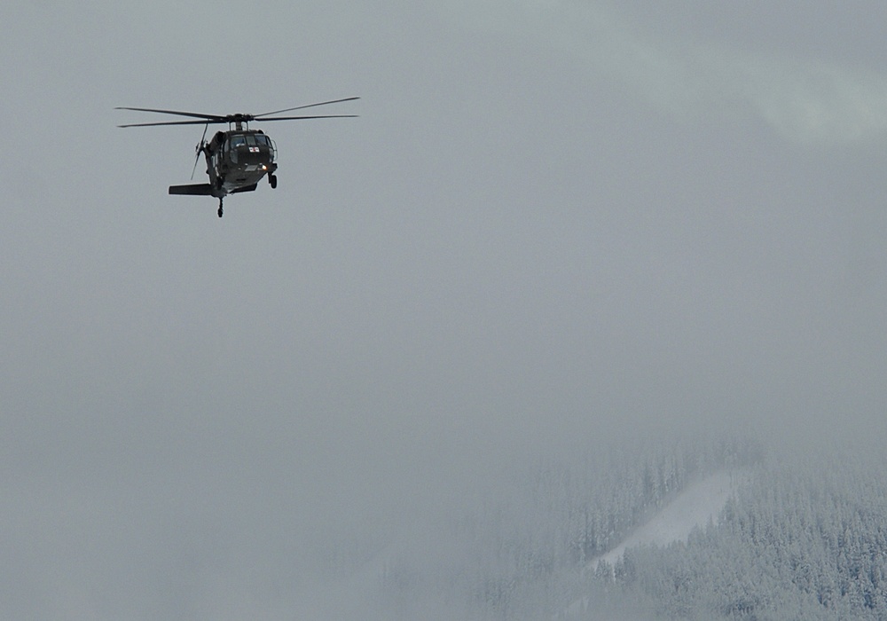 Oregon Army National Guard provides aerial search assistance on Mount Hood