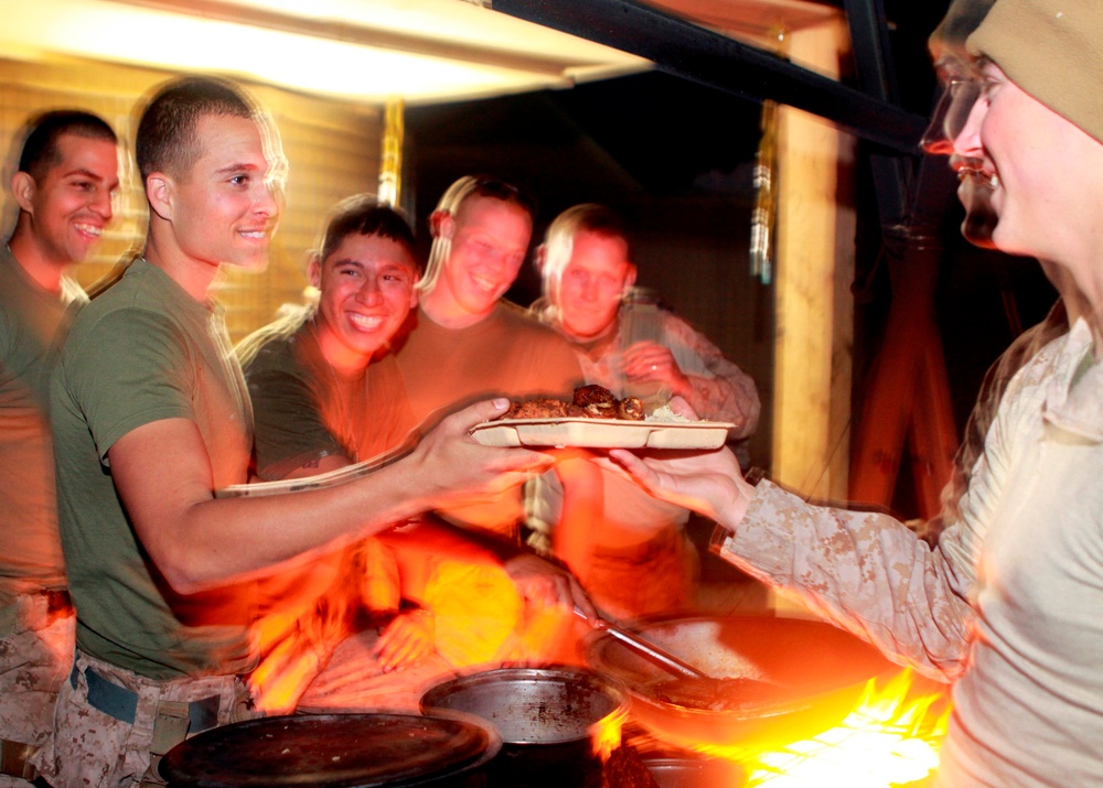 Custom kitchen, home-cooked meals bring Marines together in Afghanistan