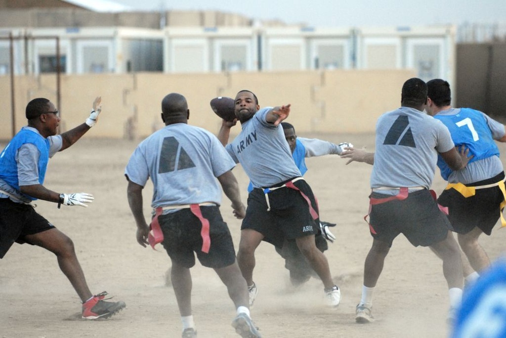 Flag football tournament brings friends together at FOB Kalsu