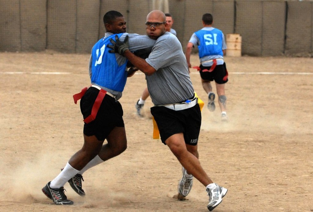 Flag football tournament brings friends together at FOB Kalsu