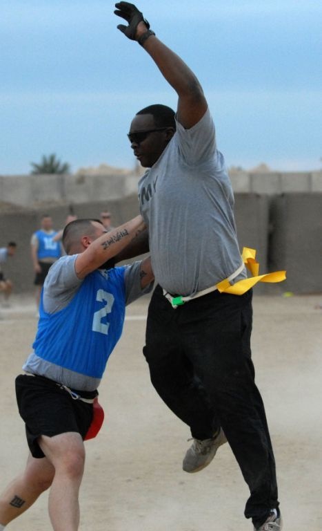 Flag football tournament brings friends together at FOB Kalsu