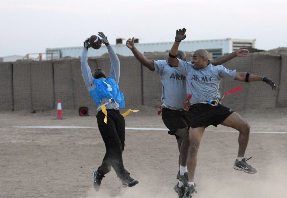 Flag football tournament brings friends together at FOB Kalsu