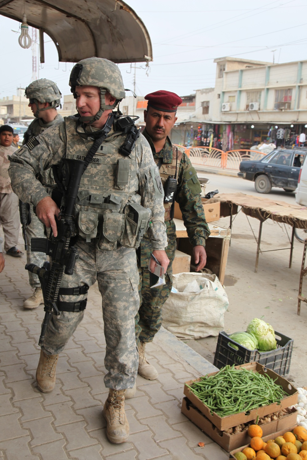 Foot patrol in Basra