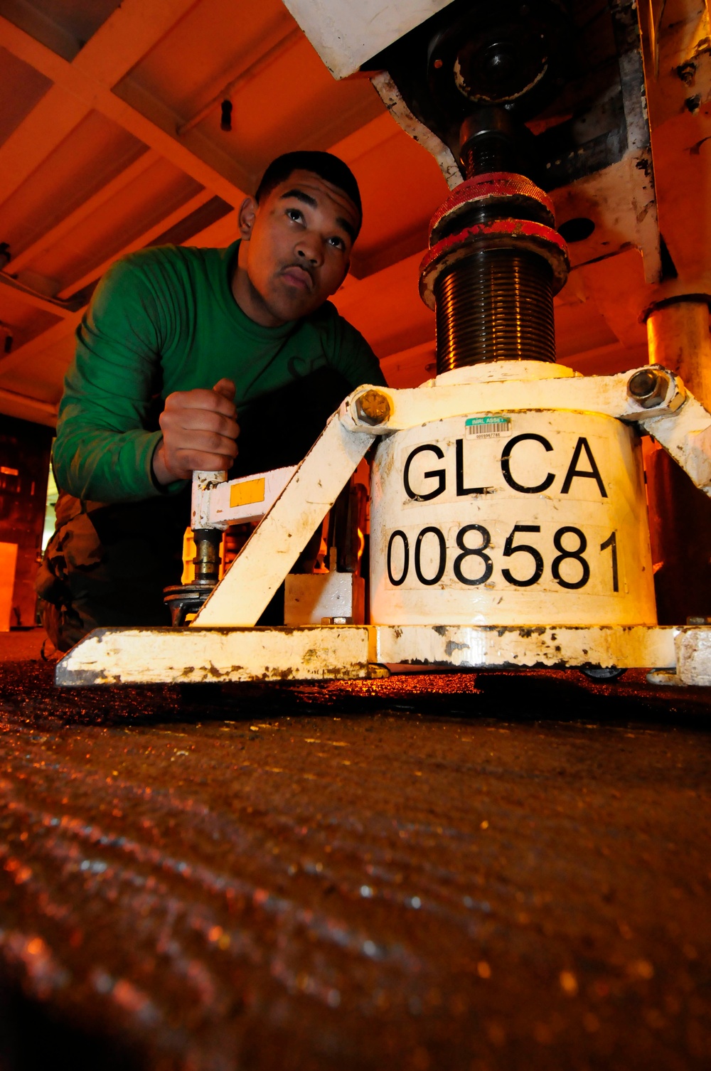 USS John C. Stennis sailors conduct maintenance
