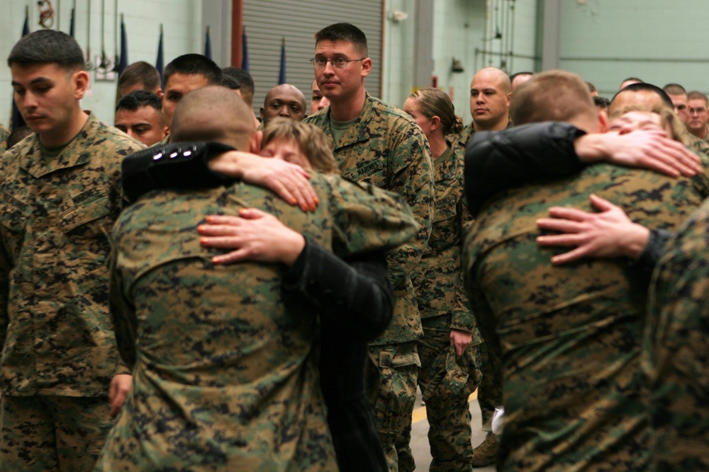 Marines, family and friends come together to mourn