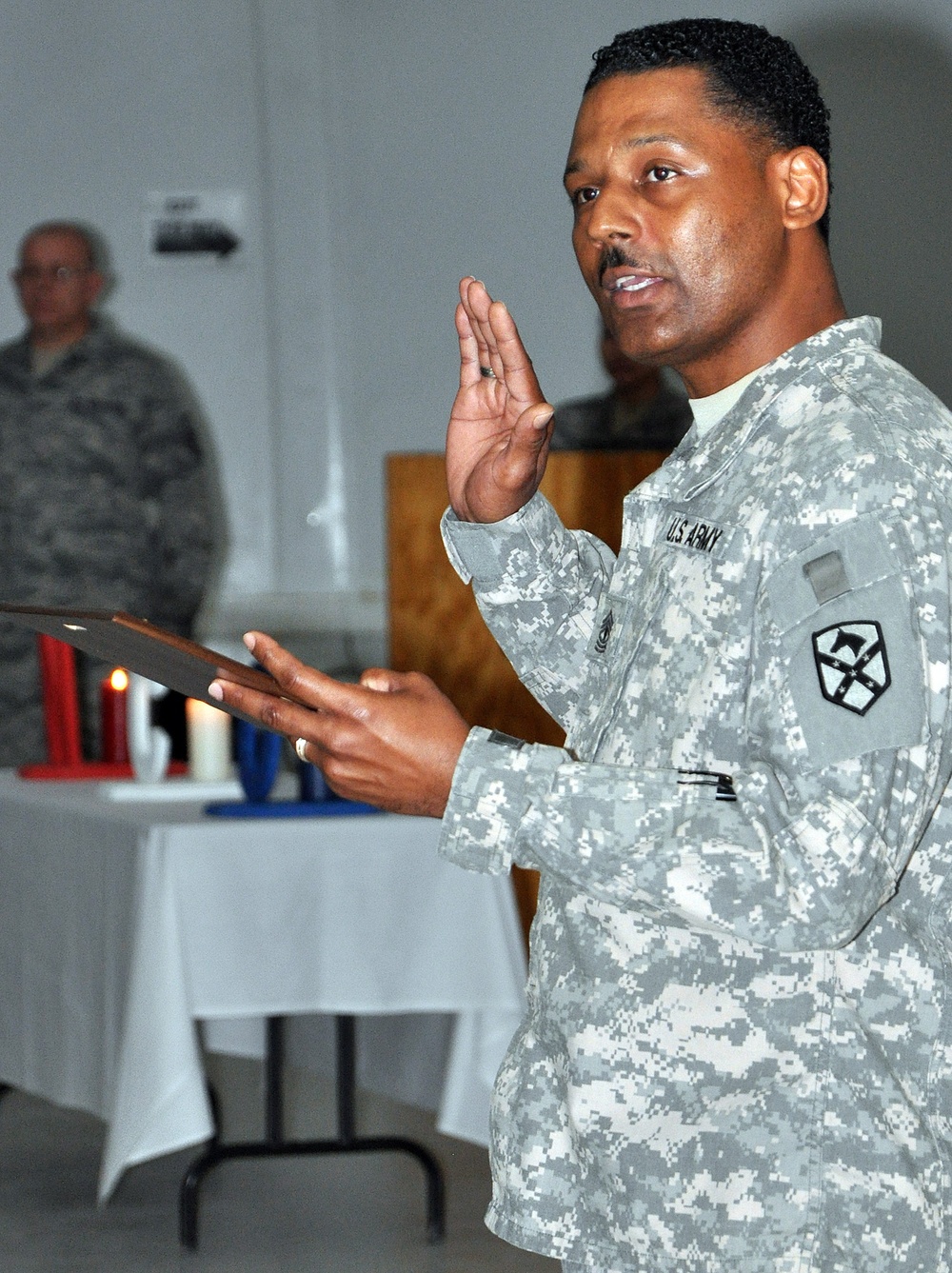 Q-West military dog fetches NCO Corps induction