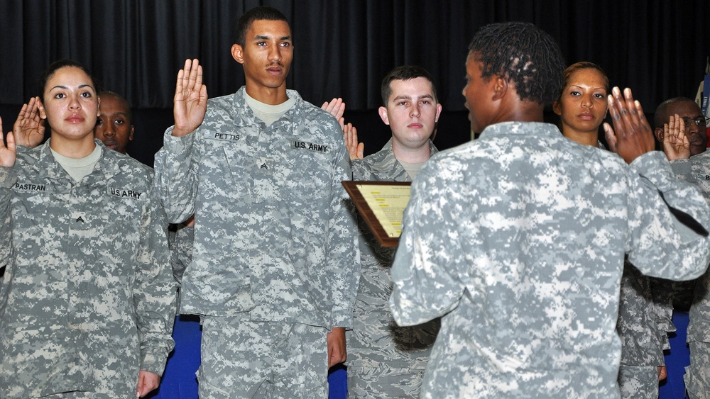 Q-West military dog fetches NCO Corps induction