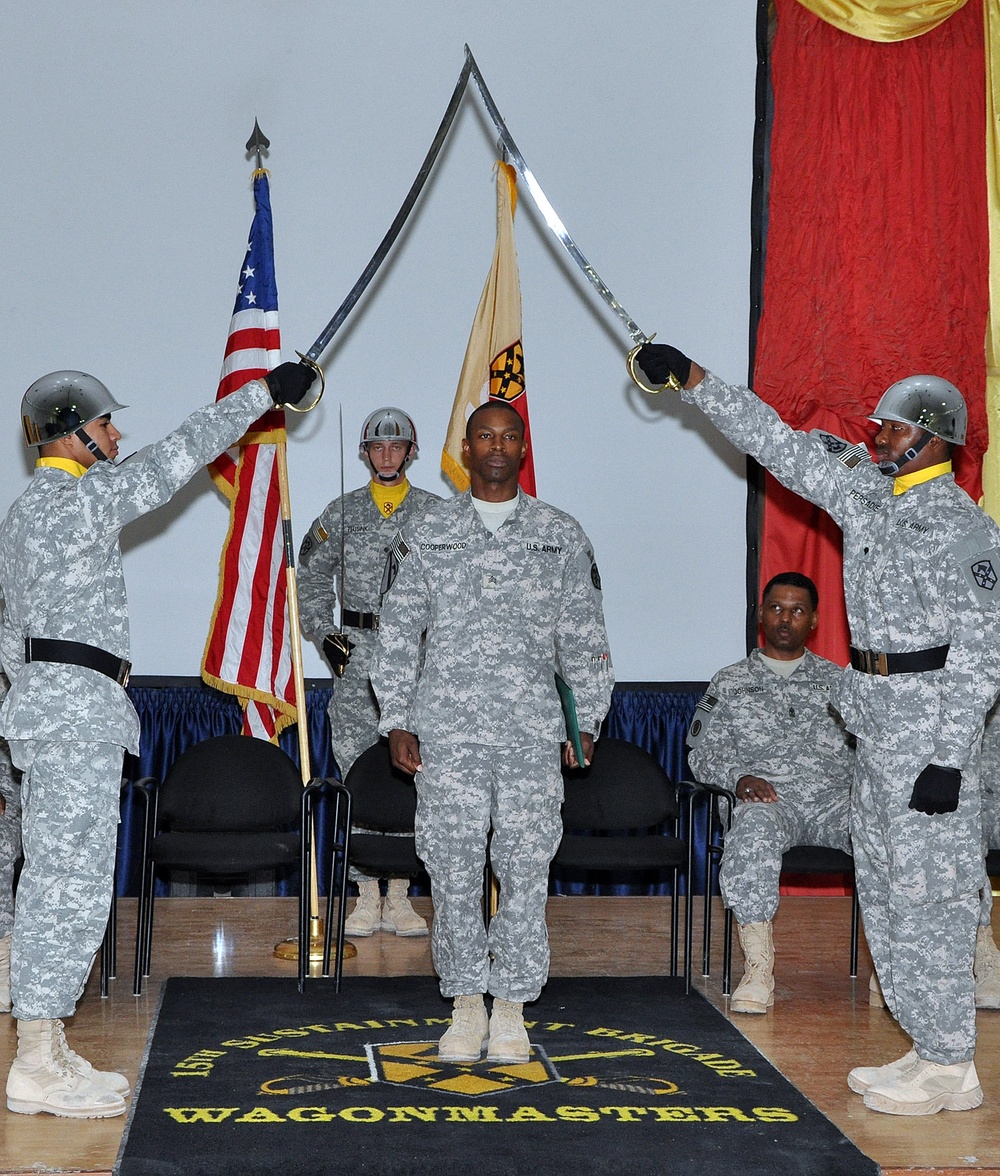 Q-West military dog fetches NCO Corps induction