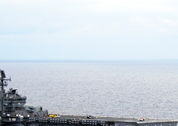 AV-8B Harrier launches from USS Makin Island