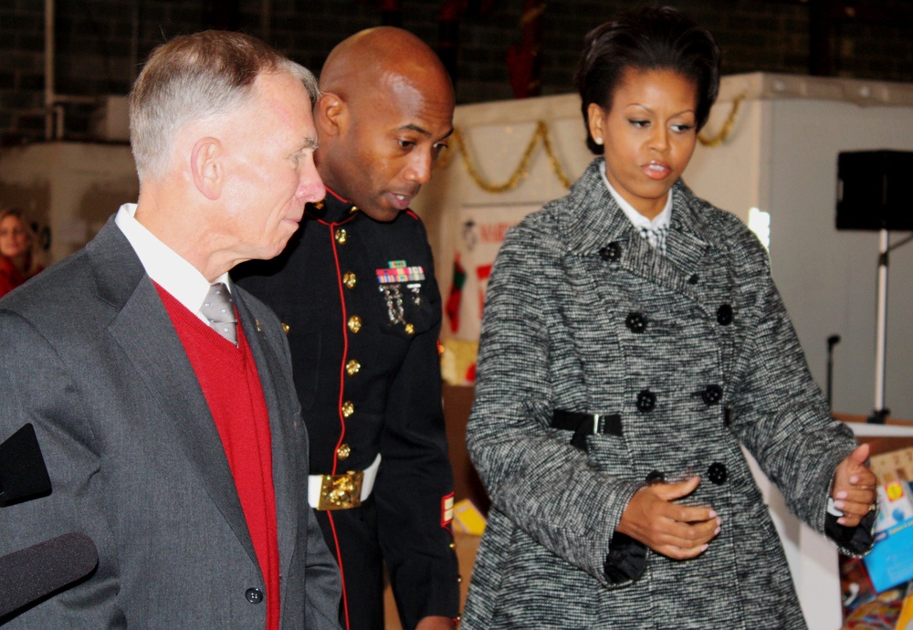 First Lady Delivers 'Toys for Tots' Donation