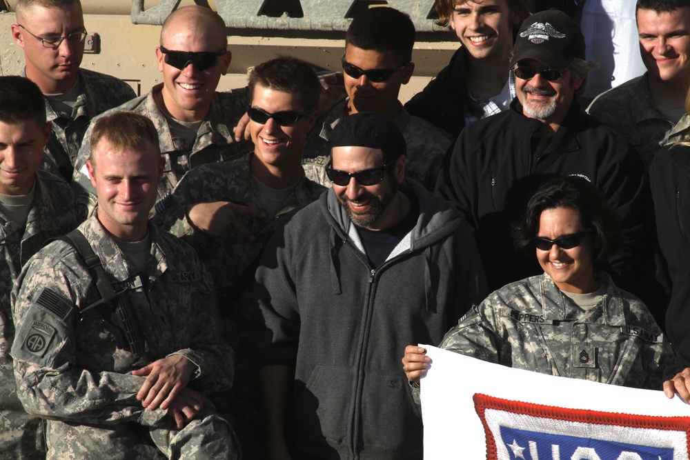 USO visits 82nd Paratroopers in Afghanistan