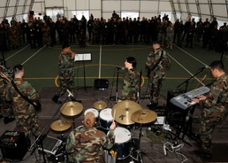 CNE rock band plays for Kosovo's MNTF