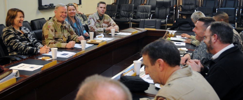 Norwegian Minister of Defense and Chief of Defense visit Camp Eggers, Kabul, Afghanistan