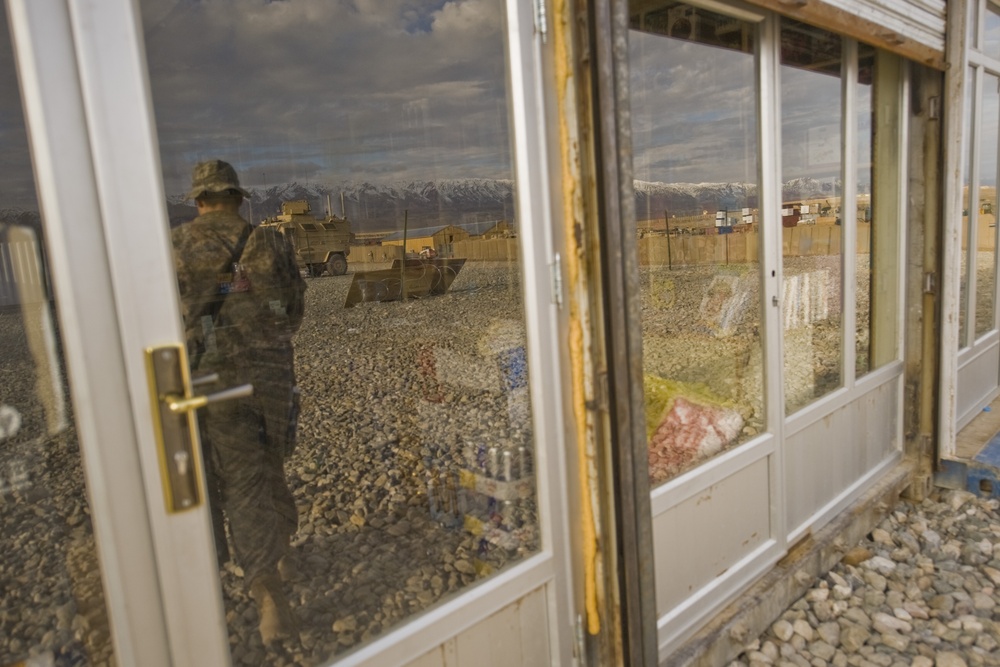 Troops conduct daily operations on Forward Operation Base Wolverine