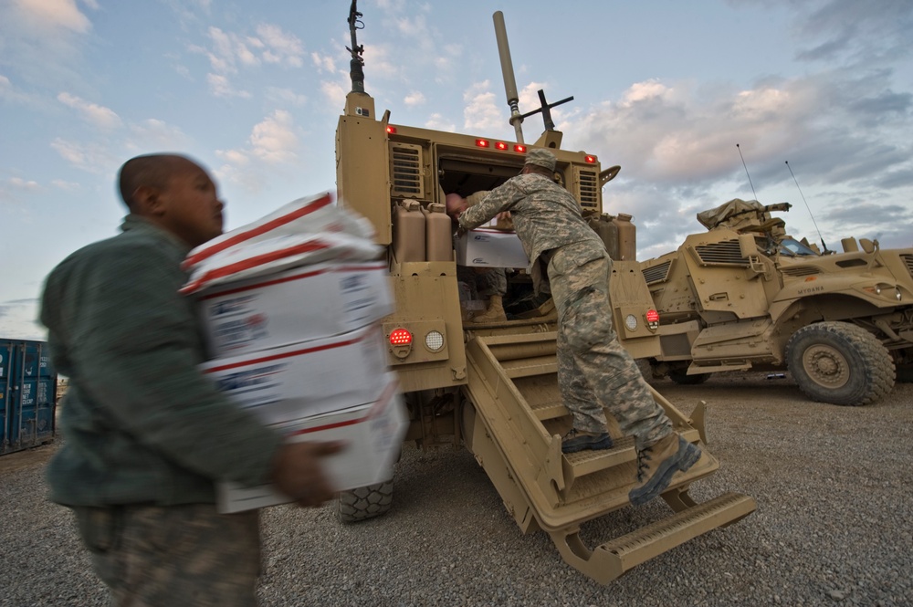 Troops conduct daily operations on Forward Operation Base Wolverine