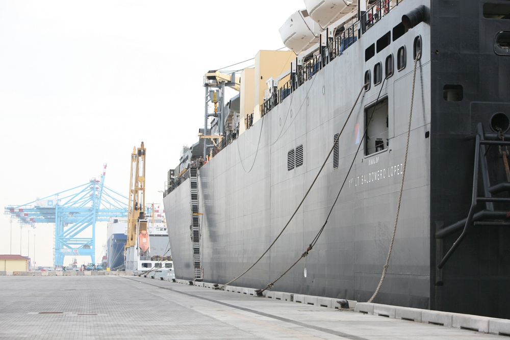 Corps' 'floating warehouses' visit Persian Gulf