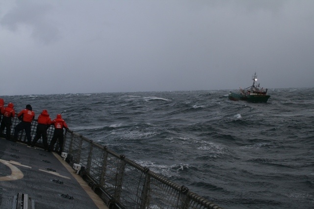 Coast Guard Towing Disabled Gloucester Boat