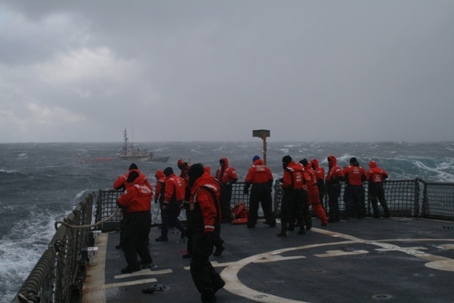 Coast Guard Towing Disabled Gloucester Boat