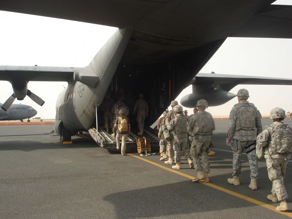 Moving People and Equipment Out of Iraq on Schedule