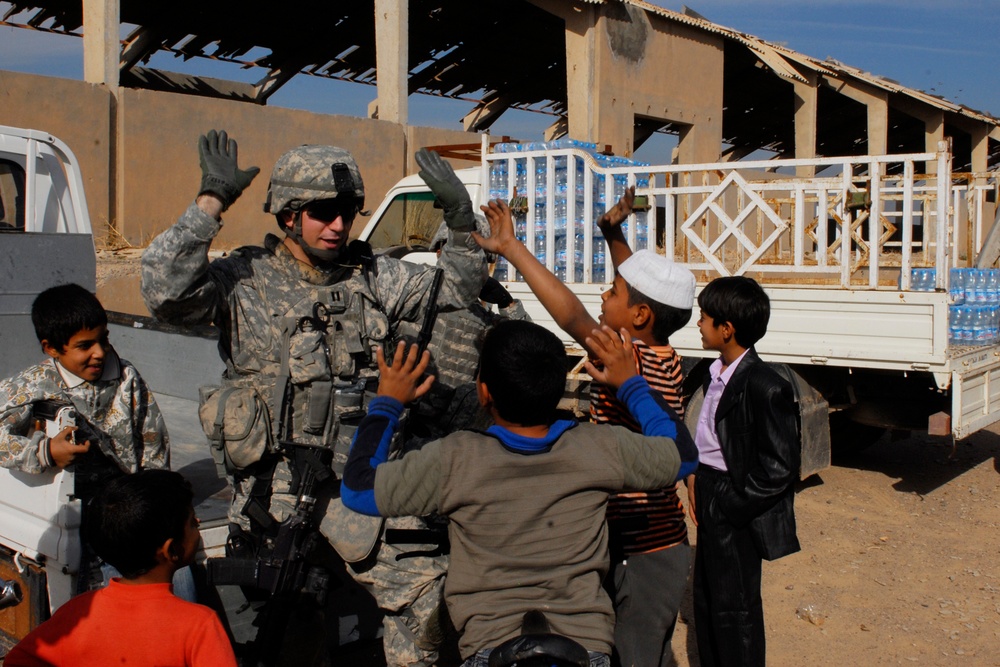 U.S. Soldiers build ties to future of Iraq