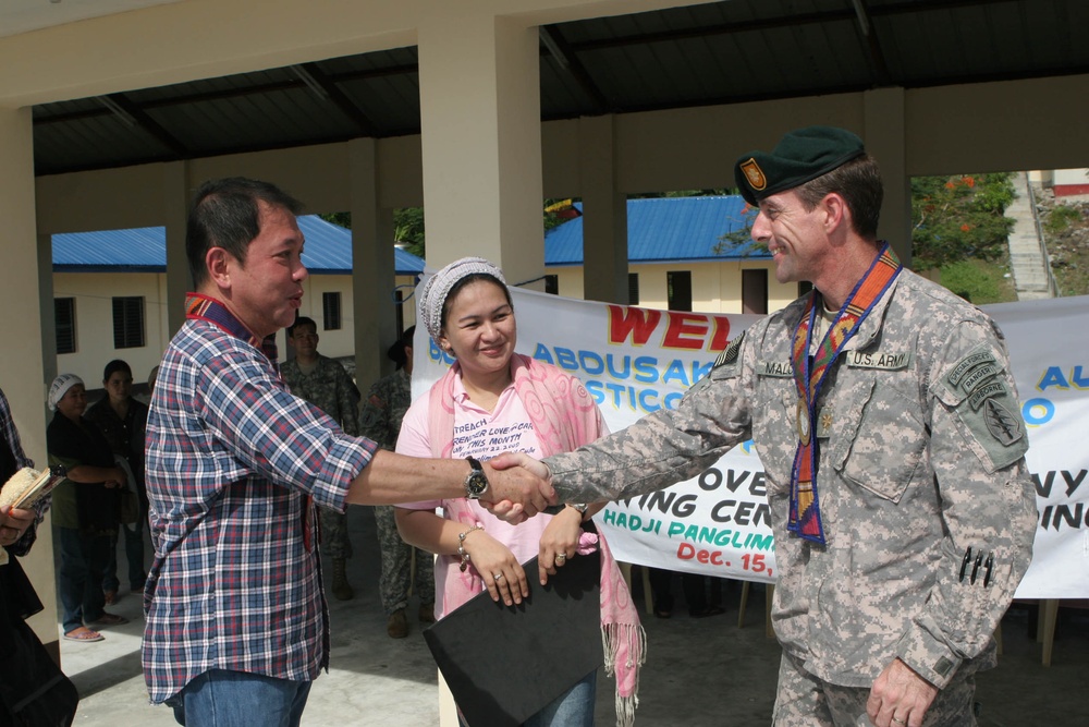 Joint Special Operations Task Force-Philippines partners with Armed Forces of the Philippines and local governments to dedicate two area coordination centers