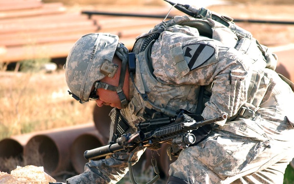 Cavalry Troops Search for Caches in Taji
