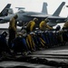 Sailors conduct flight deck drills